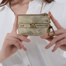 Cargar imagen en el visor de la galería, UMBI Monedero Mini de Cuero Personalizado - DORADO