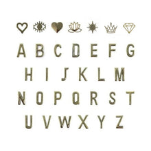 Cargar imagen en el visor de la galería, UMBI Letras Metalicas DORADO para MONEDERO