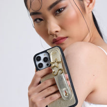 Cargar imagen en el visor de la galería, GLAM. Funda personalizada de cuero para iPhone - Dore/Dorado