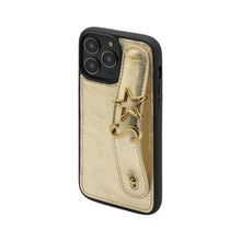 Cargar imagen en el visor de la galería, GLAM. Funda personalizada de cuero para iPhone - Dore/Dorado