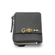 Cargar imagen en el visor de la galería, YOUZ Monedero de Cuero Personalizado - NEGRO
