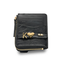 Cargar imagen en el visor de la galería, UMBI Monedero de Cuero Personalizado - NEGRO