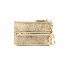 Cargar imagen en el visor de la galería, UMBI Monedero Mini de Cuero Personalizado - DORADO