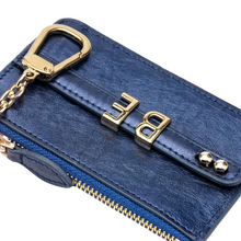 Cargar imagen en el visor de la galería, UMBI Monedero Mini de Cuero Personalizado - AZUL MARINO

