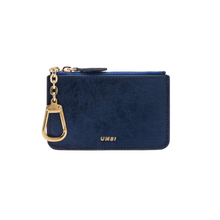Cargar imagen en el visor de la galería, UMBI Monedero Mini de Cuero Personalizado - AZUL MARINO
