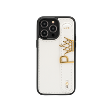Cargar imagen en el visor de la galería, GLAM. Funda personalizada de cuero para iPhone - PERLA.
