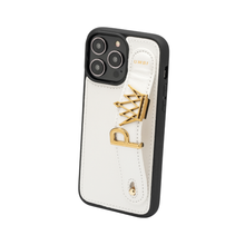 Cargar imagen en el visor de la galería, GLAM. Funda personalizada de cuero para iPhone - PERLA.
