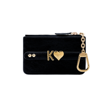 Cargar imagen en el visor de la galería, UMBI Monedero Mini de Cuero Personalizado - NEGRO
