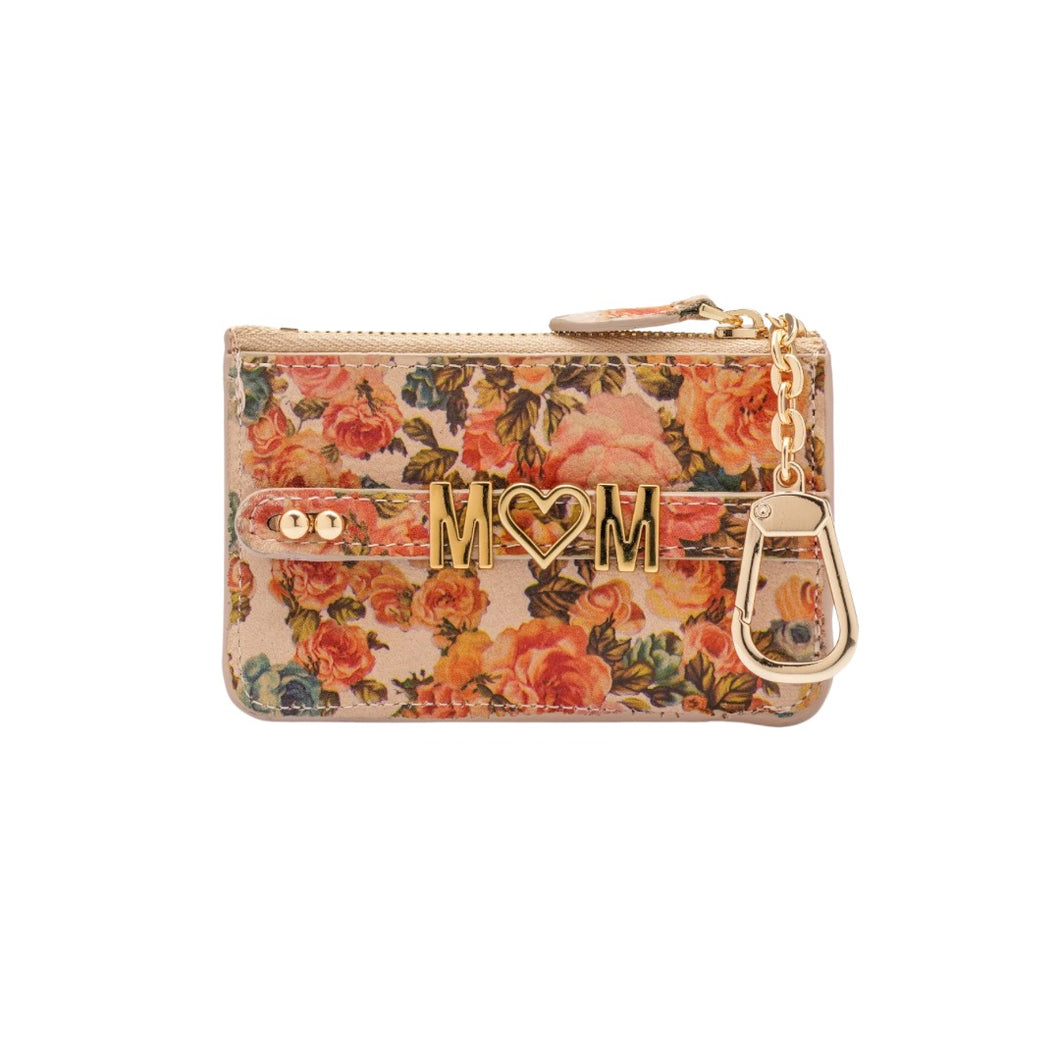 UMBI Monedero Mini de Cuero Personalizado - FLORAL