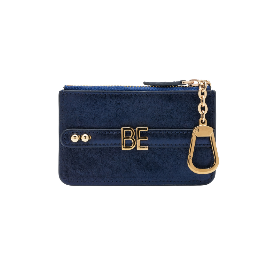 UMBI Monedero Mini de Cuero Personalizado - AZUL MARINO